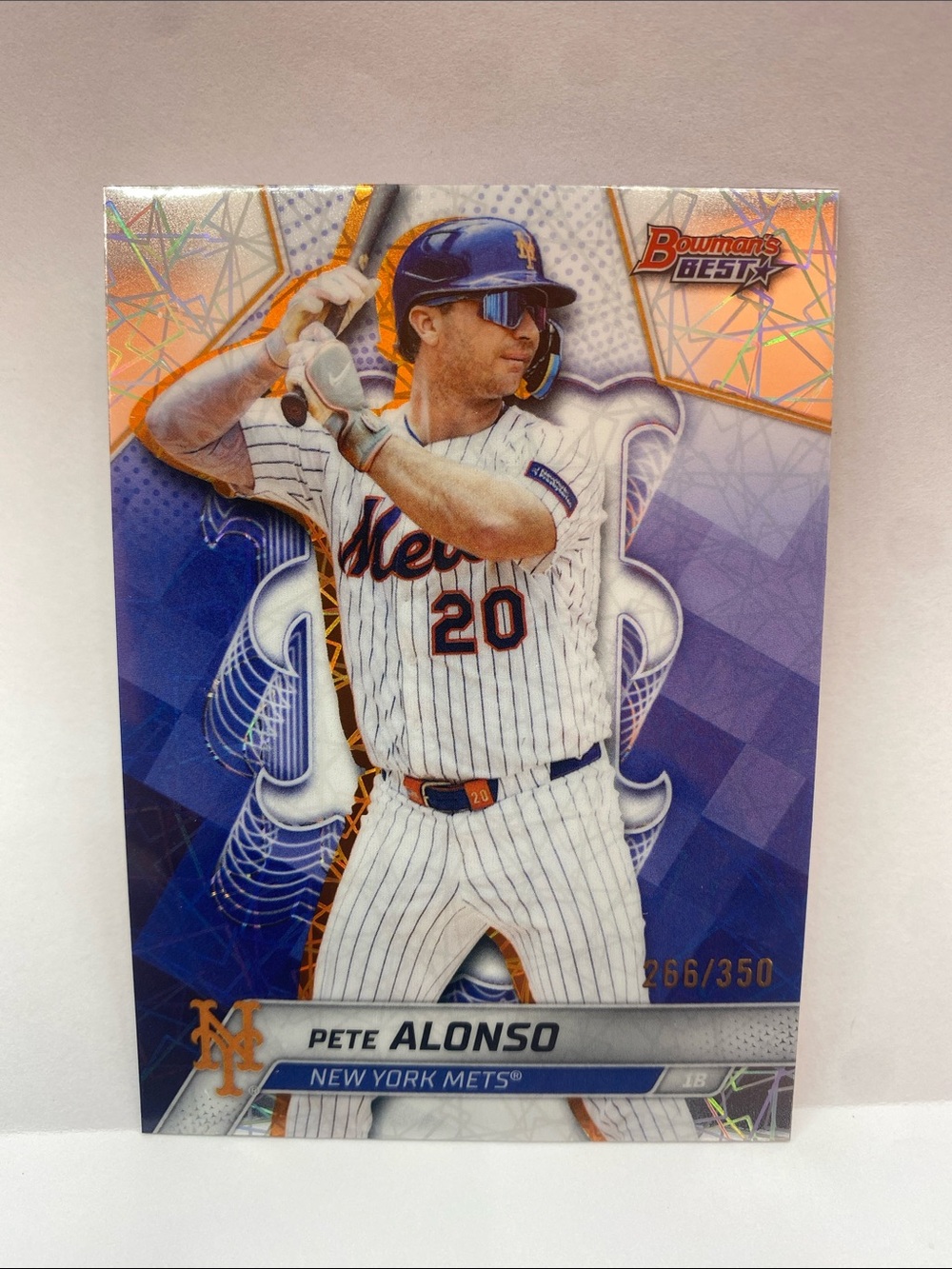 2025 Bowman’s Best Pete Alonso Mets #51 SN 266/350 (004)